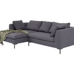 KARE Design Sofas & Couches-Ecksofa Gianni Dolce Dunkelgrau Links