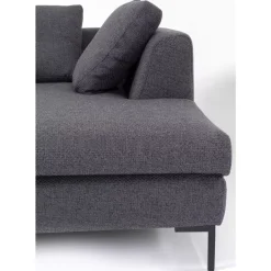 KARE Design Sofas & Couches-Ecksofa Gianni Dolce Dunkelgrau Rechts