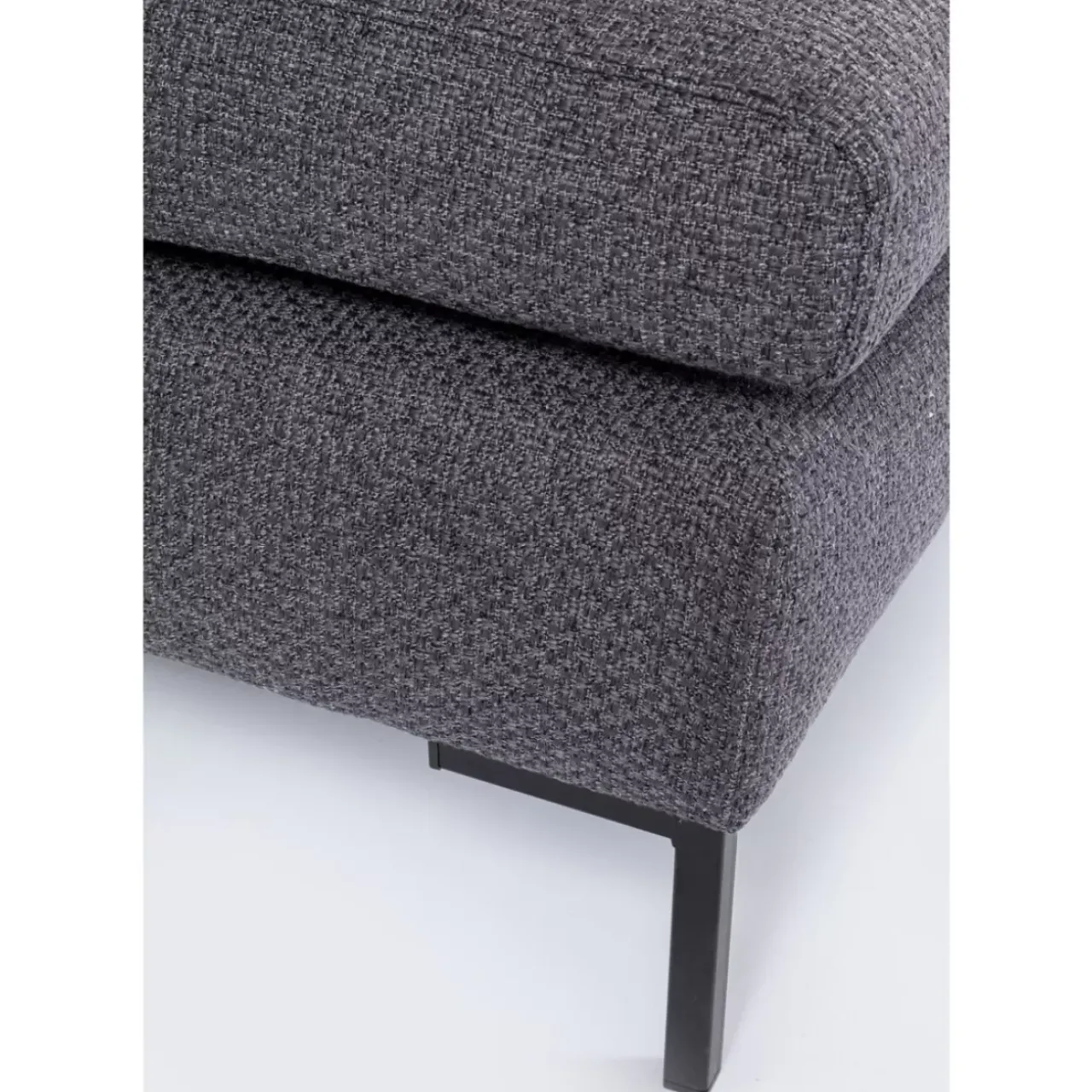 KARE Design Sofas & Couches-Ecksofa Gianni Dolce Dunkelgrau Rechts