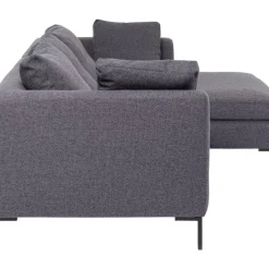 KARE Design Sofas & Couches-Ecksofa Gianni Dolce Dunkelgrau Rechts