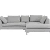 KARE Design Sofas & Couches-Ecksofa Gianni Dolce Hellgrau Rechts
