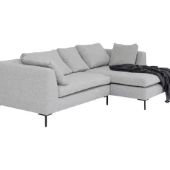 KARE Design Sofas & Couches-Ecksofa Gianni Dolce Hellgrau Rechts