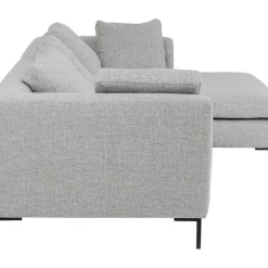 KARE Design Sofas & Couches-Ecksofa Gianni Dolce Hellgrau Rechts