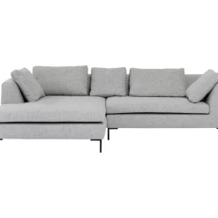 KARE Design Sofas & Couches-Ecksofa Gianni Dolce Hellgrau Links