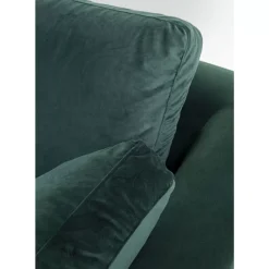 KARE Design Sofas & Couches-Ecksofa Gianni Small Velvet Dunkelgrun Links