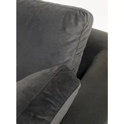 KARE Design Sofas & Couches-Ecksofa Gianni Small Velvet Grau Links