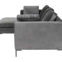 KARE Design Sofas & Couches-Ecksofa Gianni Small Velvet Grau Links