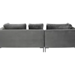 KARE Design Sofas & Couches-Ecksofa Gianni Small Velvet Grau Links