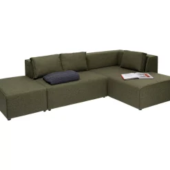 KARE Design Sofas & Couches-Ecksofa Infinity Dolce Grun Rechts