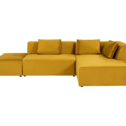 KARE Design Sofas & Couches-Ecksofa Infinity Ottomane Amber Rechts