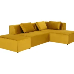 KARE Design Sofas & Couches-Ecksofa Infinity Ottomane Amber Rechts