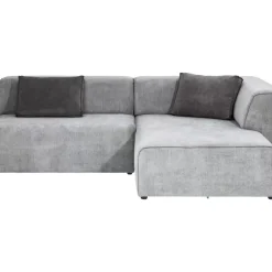 KARE Design Sofas & Couches-Ecksofa Infinity Ottomane Grau Rechts