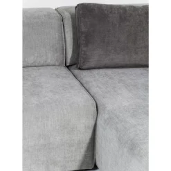 KARE Design Sofas & Couches-Ecksofa Infinity Ottomane Grau Rechts
