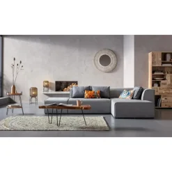 KARE Design Sofas & Couches-Ecksofa Infinity Ottomane Grau Rechts