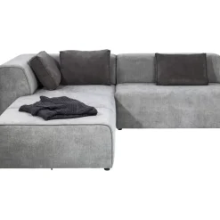 KARE Design Sofas & Couches-Ecksofa Infinity Ottomane Grau Links
