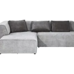 KARE Design Sofas & Couches-Ecksofa Infinity Ottomane Grau Links