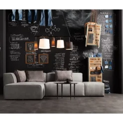 KARE Design Sofas & Couches-Ecksofa Infinity Ottomane Grau Links