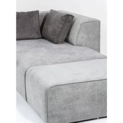 KARE Design Sofas & Couches-Ecksofa Infinity Ottomane Grau Links