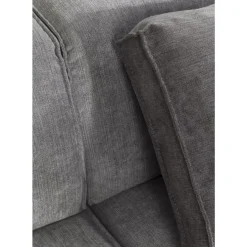 KARE Design Sofas & Couches-Ecksofa Infinity Ottomane Grau Links