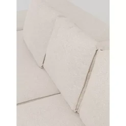 KARE Design Sofas & Couches-Ecksofa Infinity Ottomane Creme Rechts