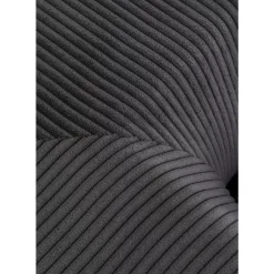 KARE Design Sofas & Couches-Ecksofa Infinity Ottomane Cord Grau Rechts