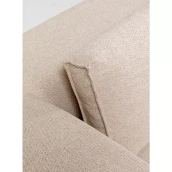 KARE Design Sofas & Couches-Ecksofa Infinity Ottomane Creme Links