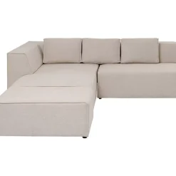 KARE Design Sofas & Couches-Ecksofa Infinity Ottomane Creme Links