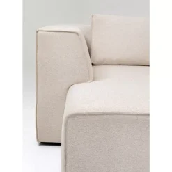KARE Design Sofas & Couches-Ecksofa Infinity Ottomane Creme Links