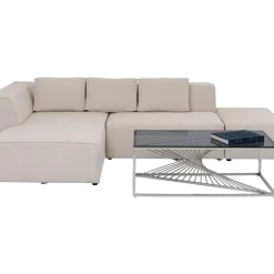 KARE Design Sofas & Couches-Ecksofa Infinity Ottomane Creme Links