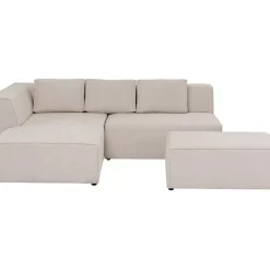 KARE Design Sofas & Couches-Ecksofa Infinity Ottomane Creme Links