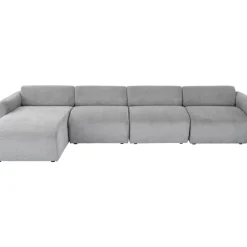 KARE Design Sofas & Couches-Ecksofa Lucca Grau Links 331Cm