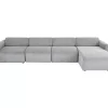 KARE Design Sofas & Couches-Ecksofa Lucca Grau Rechts 331Cm