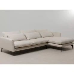 KARE Design Sofas & Couches-Ecksofa Monza Rechts Creme 296Cm