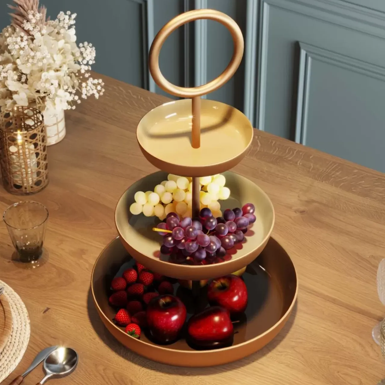 KARE Design Geschirr & Tischaccessoires-Etagere Happy Day 51Cm