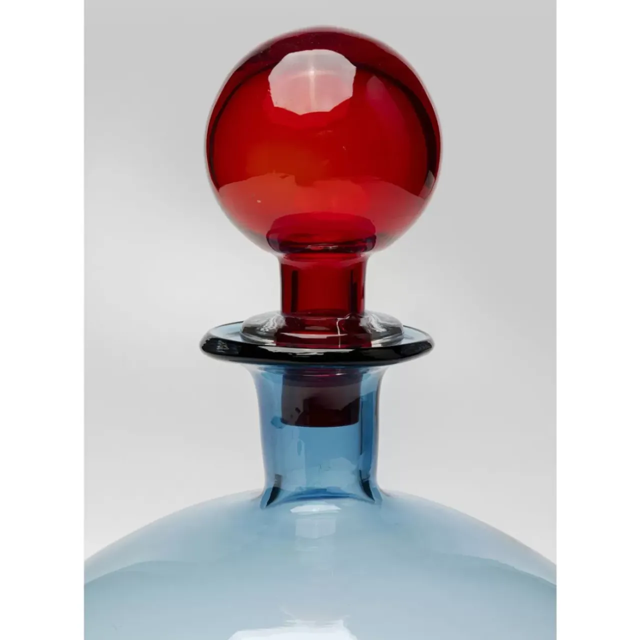 KARE Design Aufbewahrung & Ordnung-Flasche Honeymoon Lid Blau 25