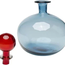 KARE Design Aufbewahrung & Ordnung-Flasche Honeymoon Lid Blau 25