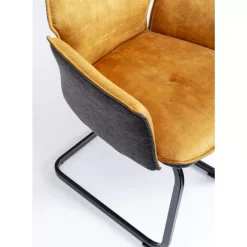 KARE Design Stühle-Freischwinger Brego Senf