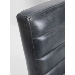 KARE Design Stühle-Freischwinger Lola Leder Grau