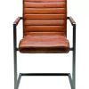 KARE Design Stühle-Freischwinger Riffle Buffalo Brown