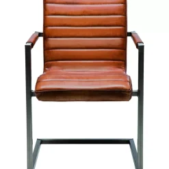 KARE Design Stühle-Freischwinger Riffle Buffalo Brown