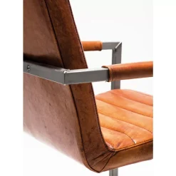 KARE Design Stühle-Freischwinger Riffle Buffalo Brown