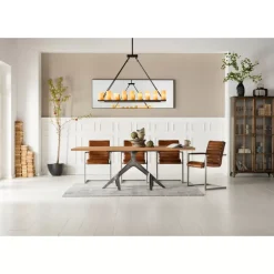 KARE Design Stühle-Freischwinger Riffle Buffalo Brown