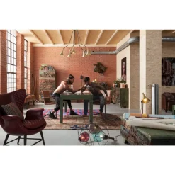 KARE Design Stühle-Freischwinger Riffle Buffalo Brown