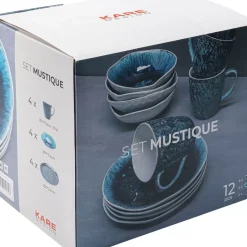 KARE Design Geschirr & Tischaccessoires-Fruhstucksset Mustique (12/Tlg.)