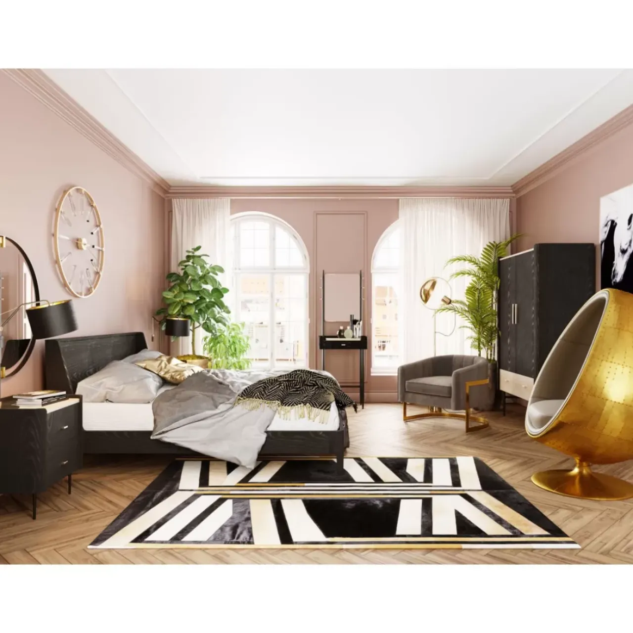 KARE Design Kleinmöbel & Sonstiges-Garderobe Mit Spiegel Milano