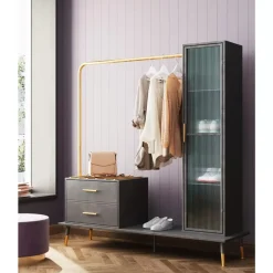 KARE Design Kleinmöbel & Sonstiges-Garderobenschrank La Gomera 170X180Cm