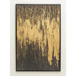 KARE Design Bilder-Gerahmtes Bild Abstract Schwarz 80X120Cm