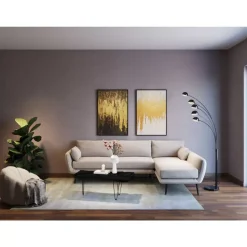 KARE Design Bilder-Gerahmtes Bild Abstract Schwarz 80X120Cm