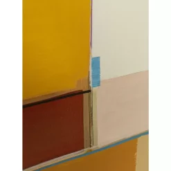 KARE Design Bilder-Gerahmtes Bild Abstract Shapes Gelb 113X113Cm