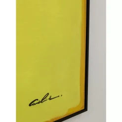 KARE Design Bilder-Gerahmtes Bild Abstract Shapes Gelb 113X113Cm